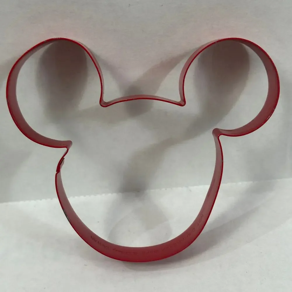Disney Brand Mickey Mouse Ears Red Cookie Cutter